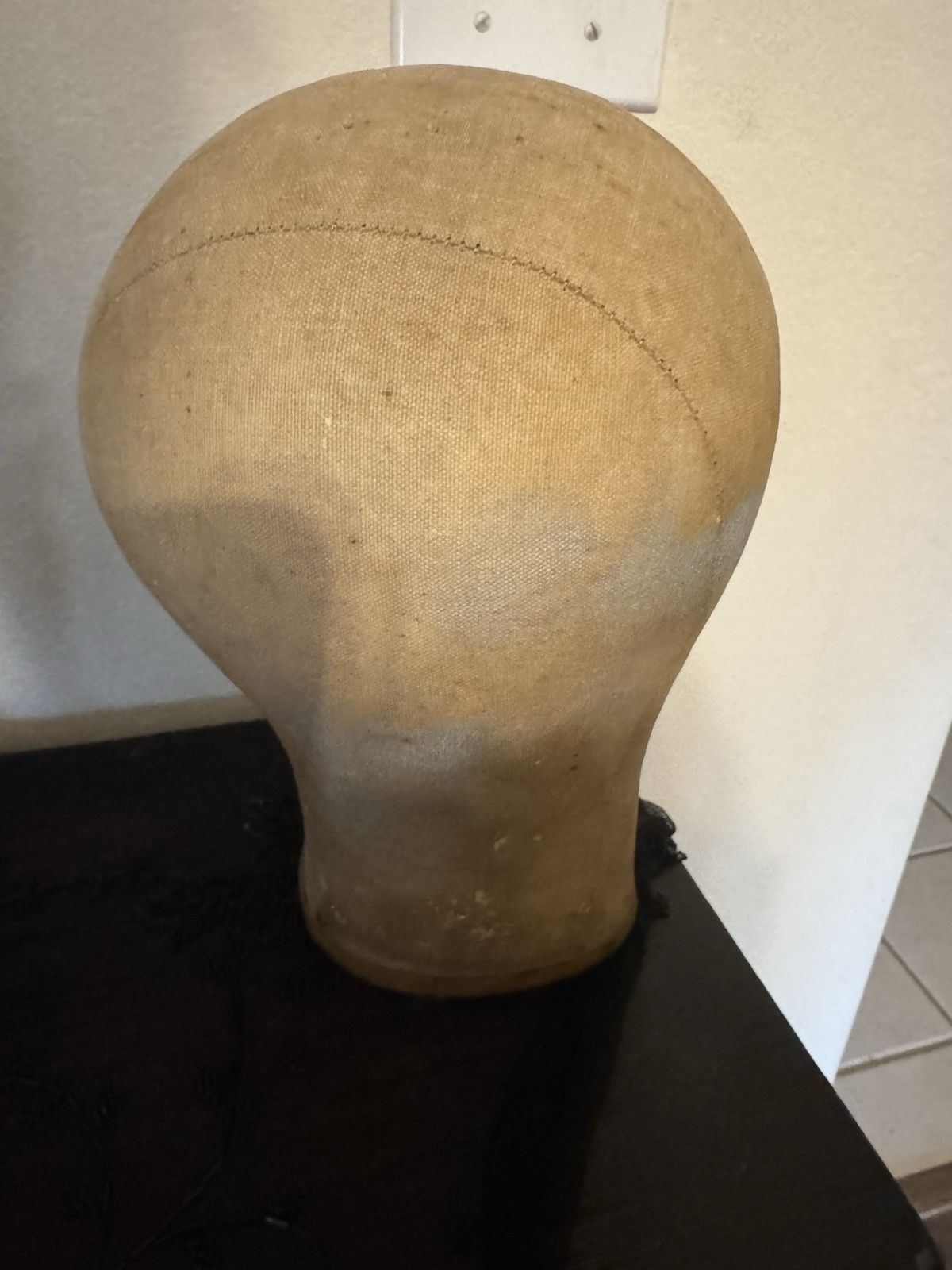 ANTIQUE MILLINERY HEAD Store Display Primitive Hat Mannequi