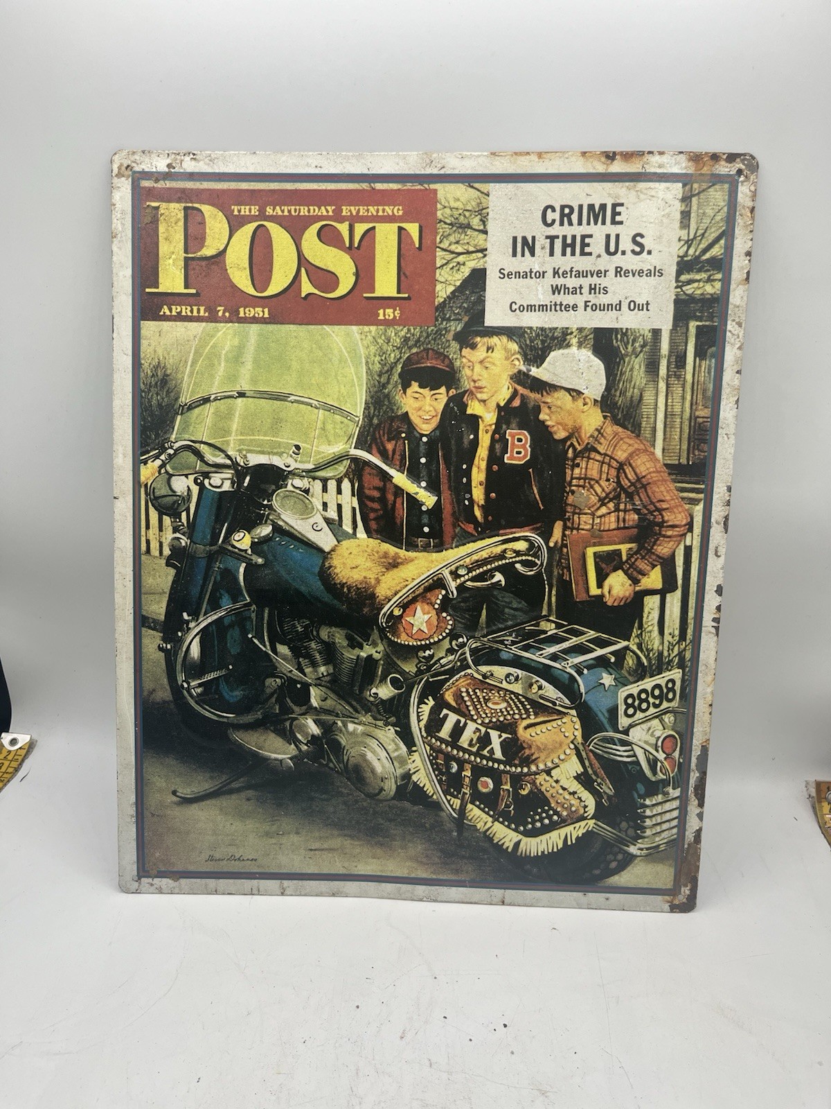 Harley-Davidson Motorcycle Advertising Sign