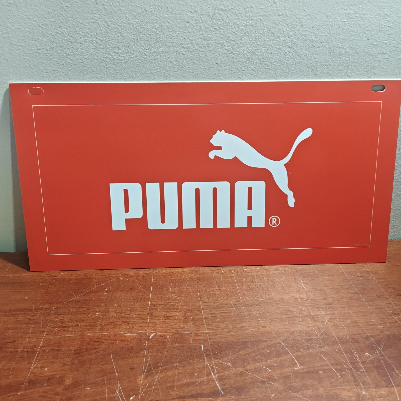 PUMA Shoe Store Retail Wall Hanging Sign Display Red 20×10