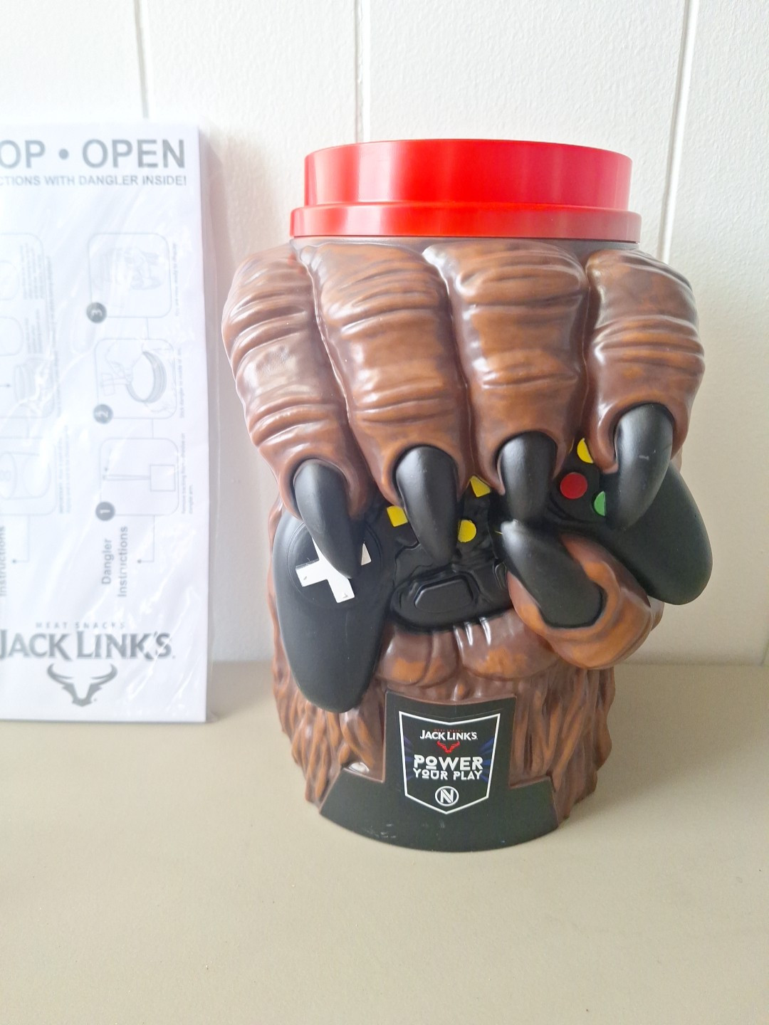 Jack Links Jerky Sasquatch Holding Video Game Controller Store Display 10.5″