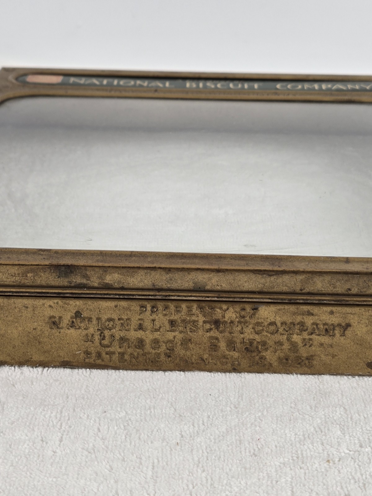 Original Antique Nabisco National Biscuit Company Display Front