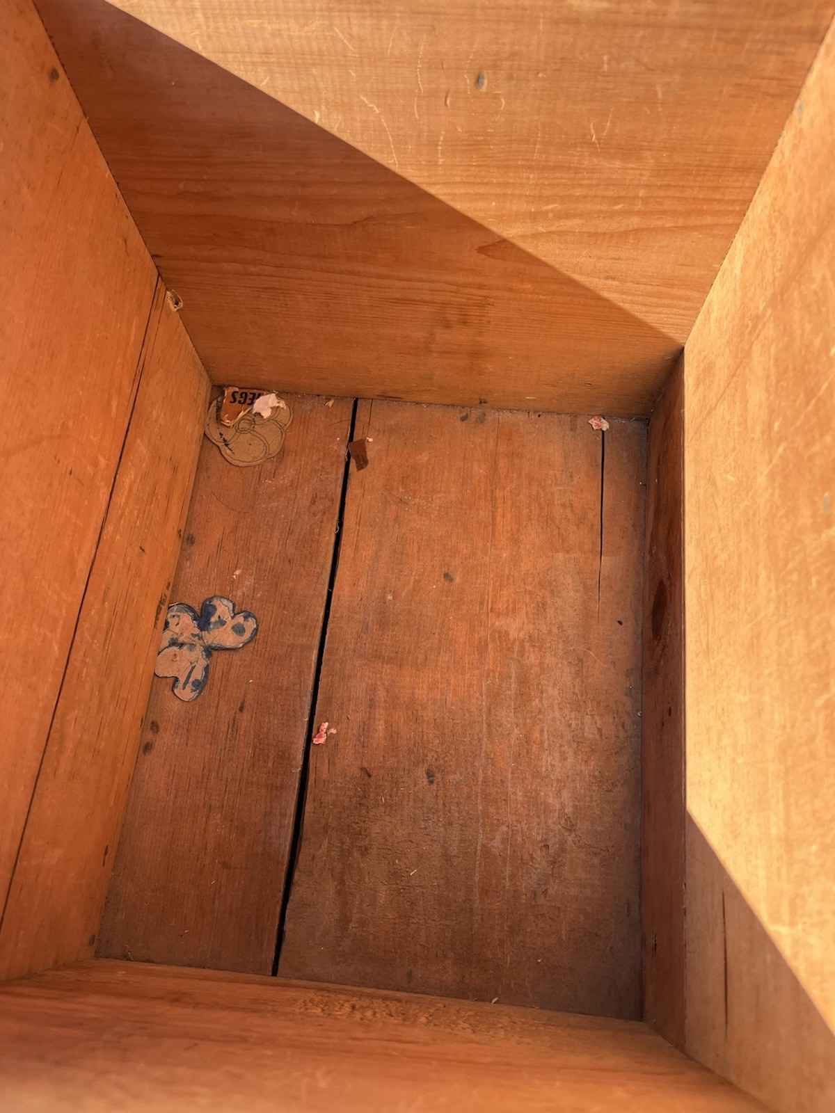 Unique Rare Wooden Crate Larry Heibly Lancaster New York Chicago Shipping Box