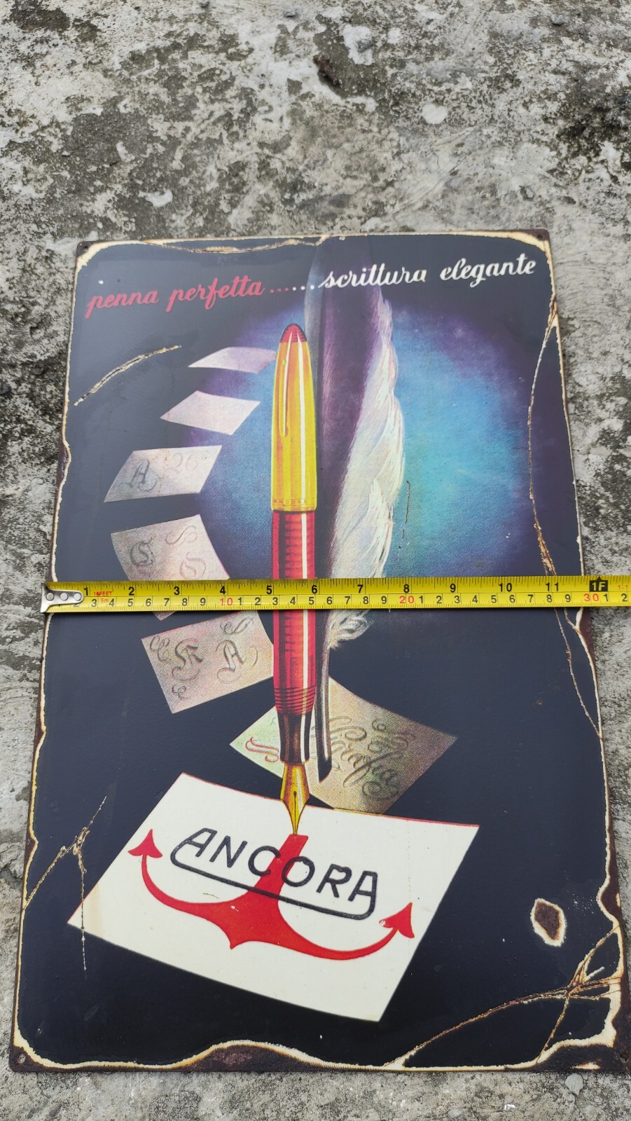 Ancora Lusso Vintage advertising Sign