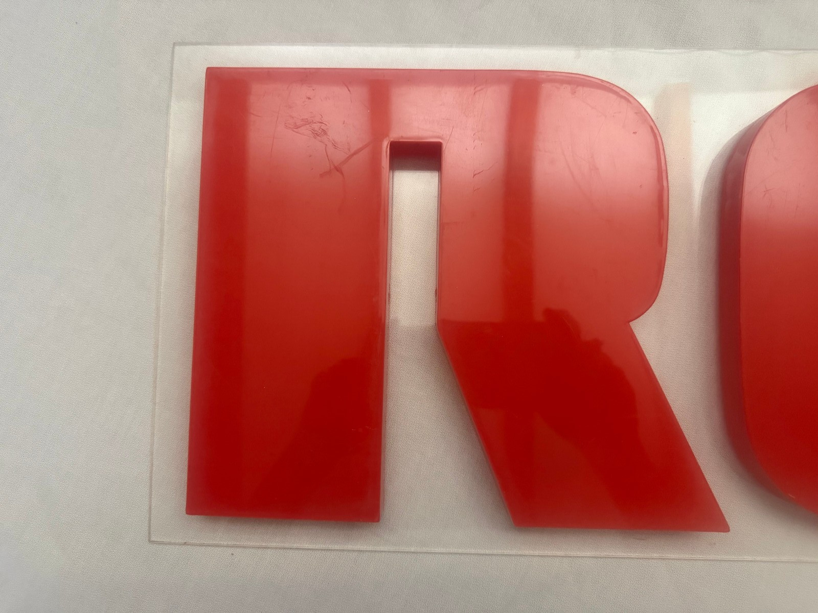 15% SALE – Vintage 1970s RCA Store Display Sign Plexiglass Acrylic Block Letters