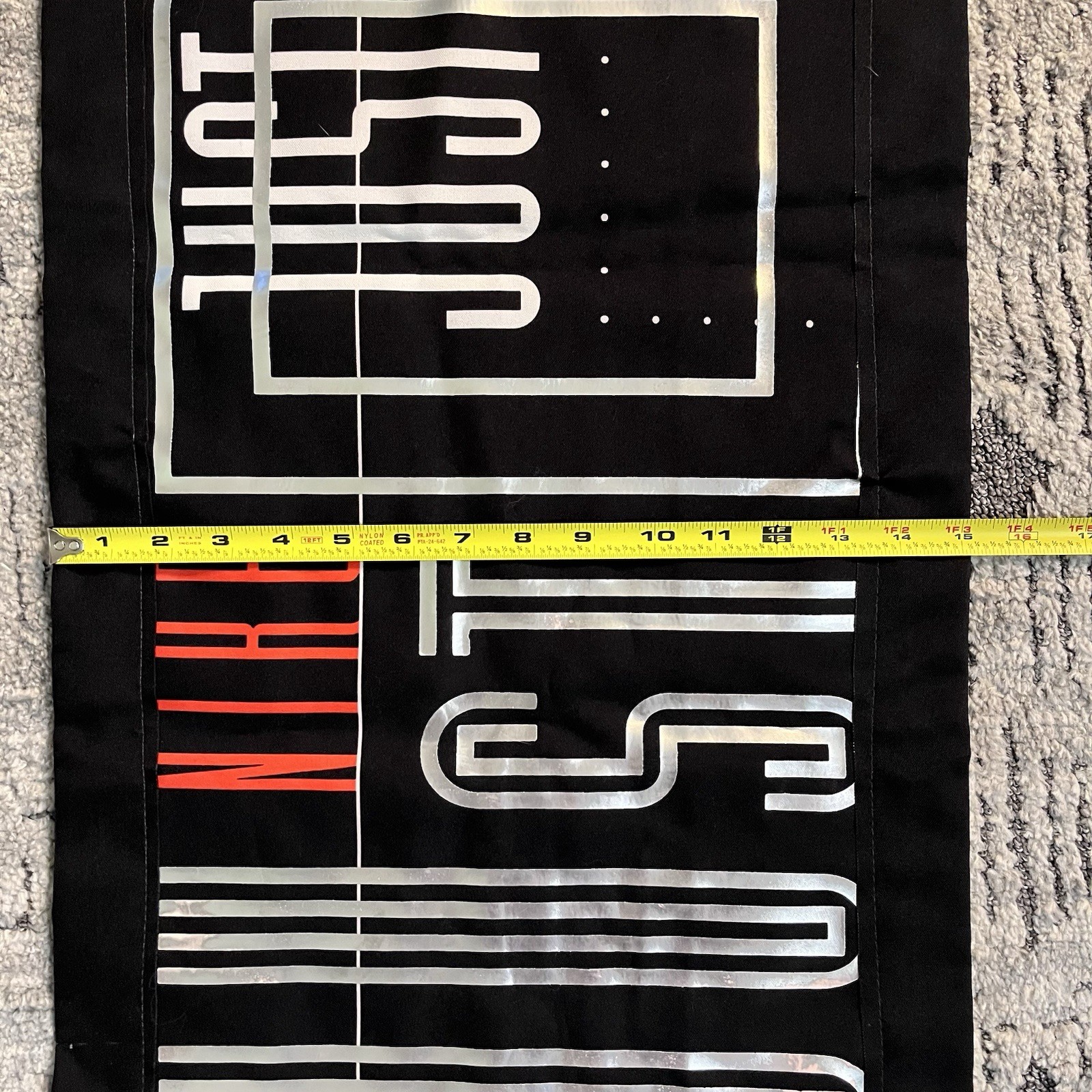 Vintage 90’s Nike “Just Do It” Retail Logo Banner Flag 15”x59”