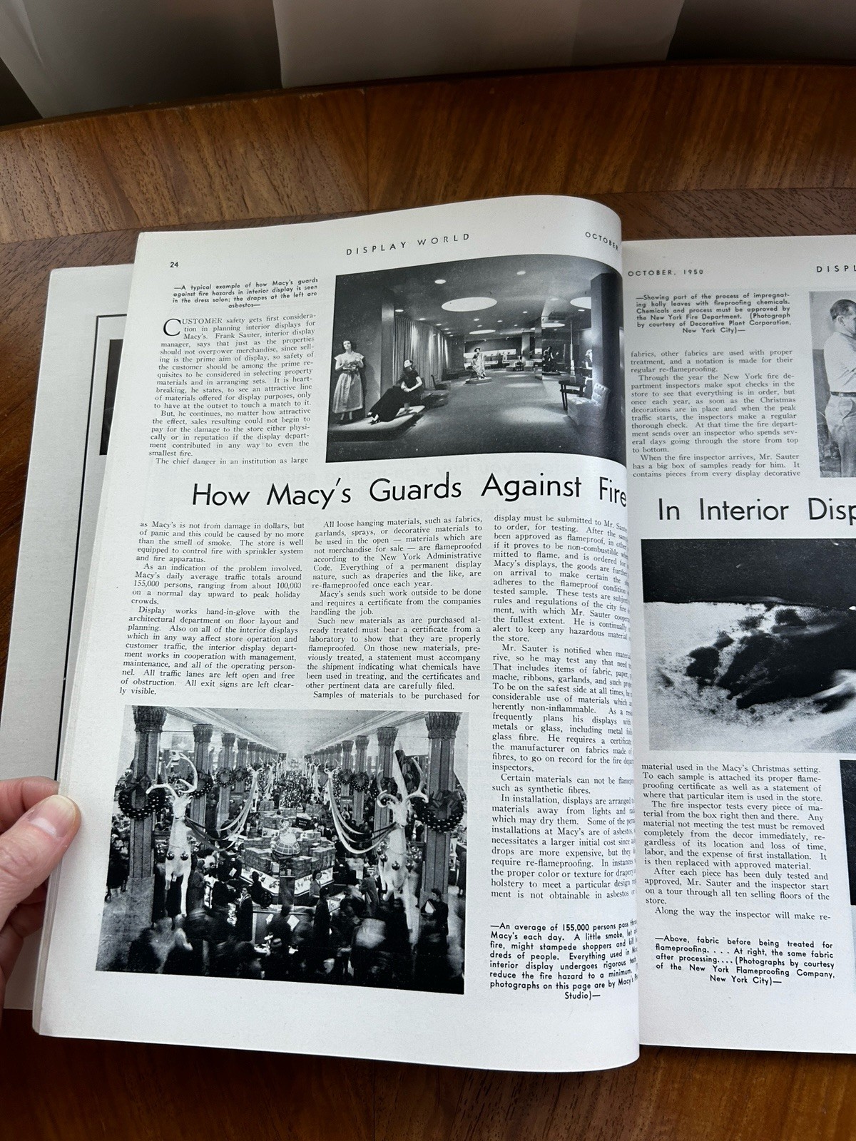 Vintage Display World Magazine 1950 Retail Store Window Mannequins Advertising