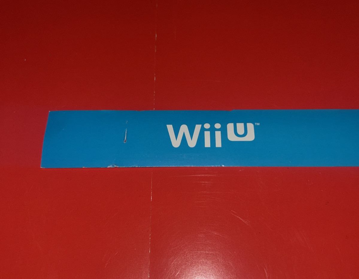 TOYS R US Wii U SHELF SIGN 47 1/2″ X 1 1/4