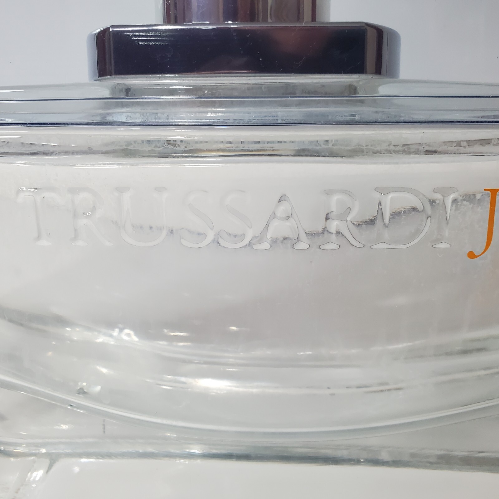 Trussardi Jeans Eau De Toilette For Women Empty Store Window Display Bottle