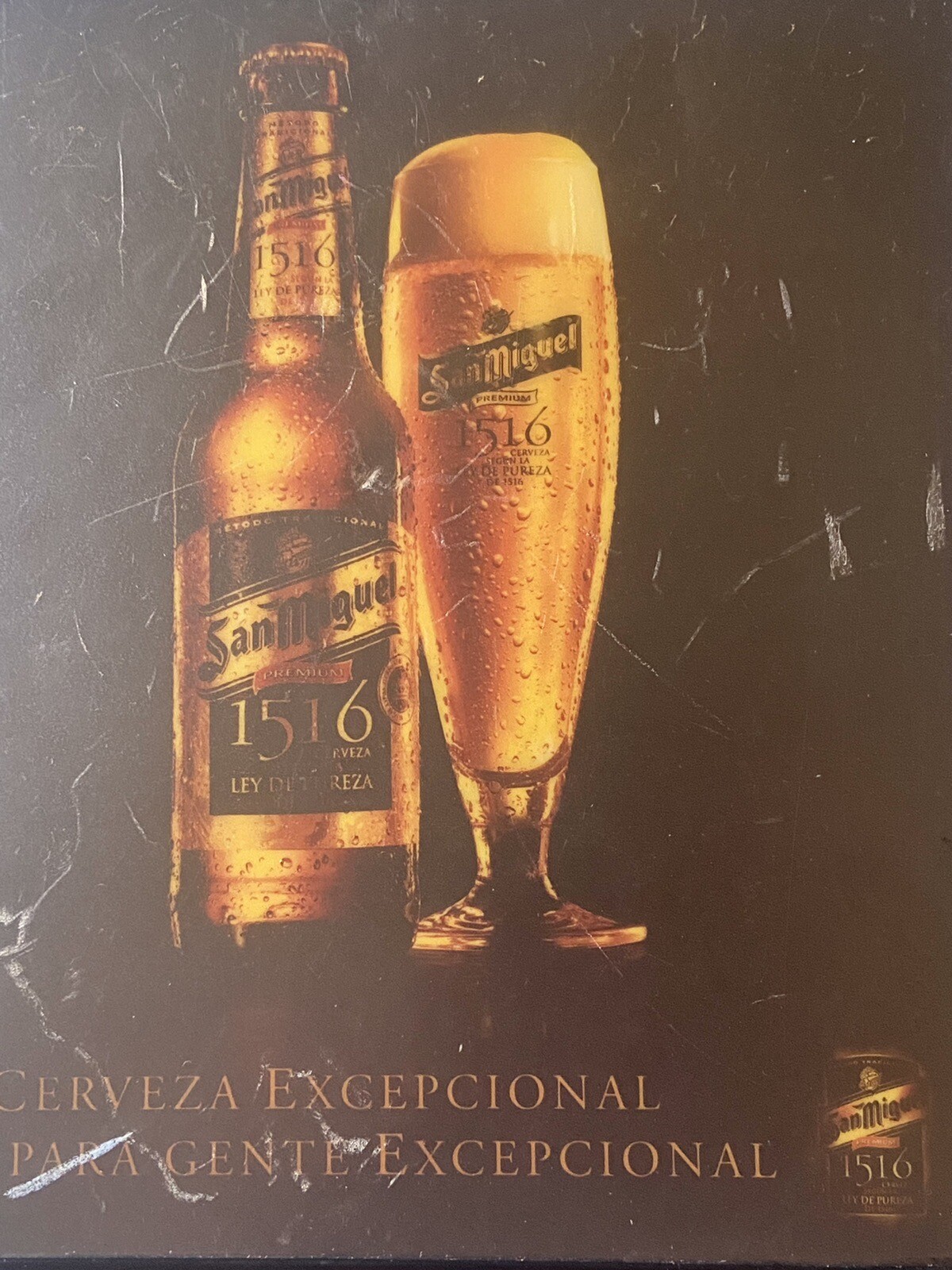 SAN MIGUEL BEER – LED SIGN – Bright Vintage Beer Sign Advertising