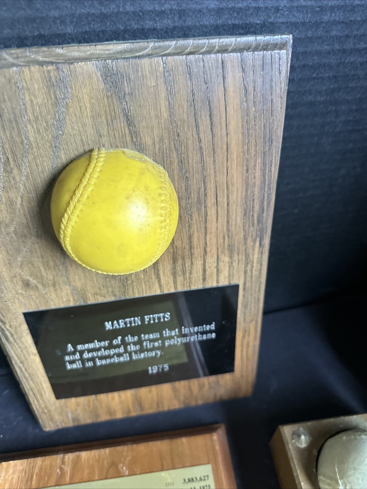 Vintage Martin Fitts Polyurethane Baseball Patent Plaques Mold Display Lot
