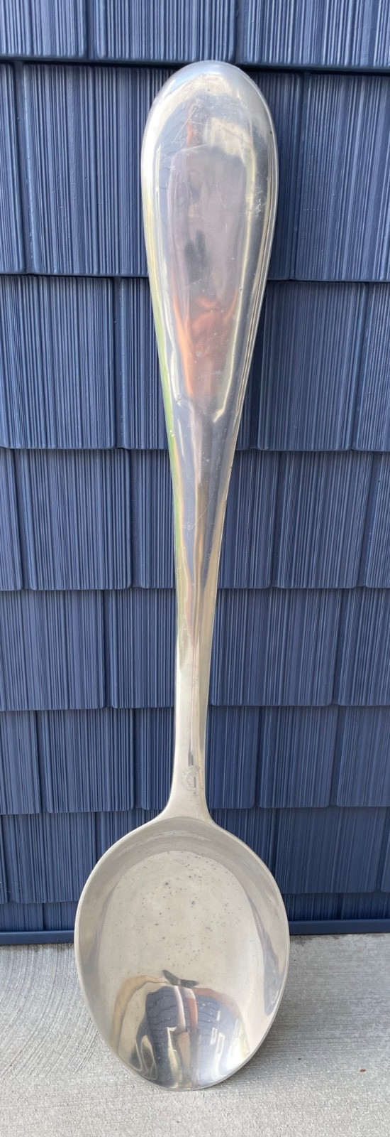 Vintage CAST ALUMINUM Store Display Teaspoon Spoon Wall Hang HUGE LARGE 46 1/2″