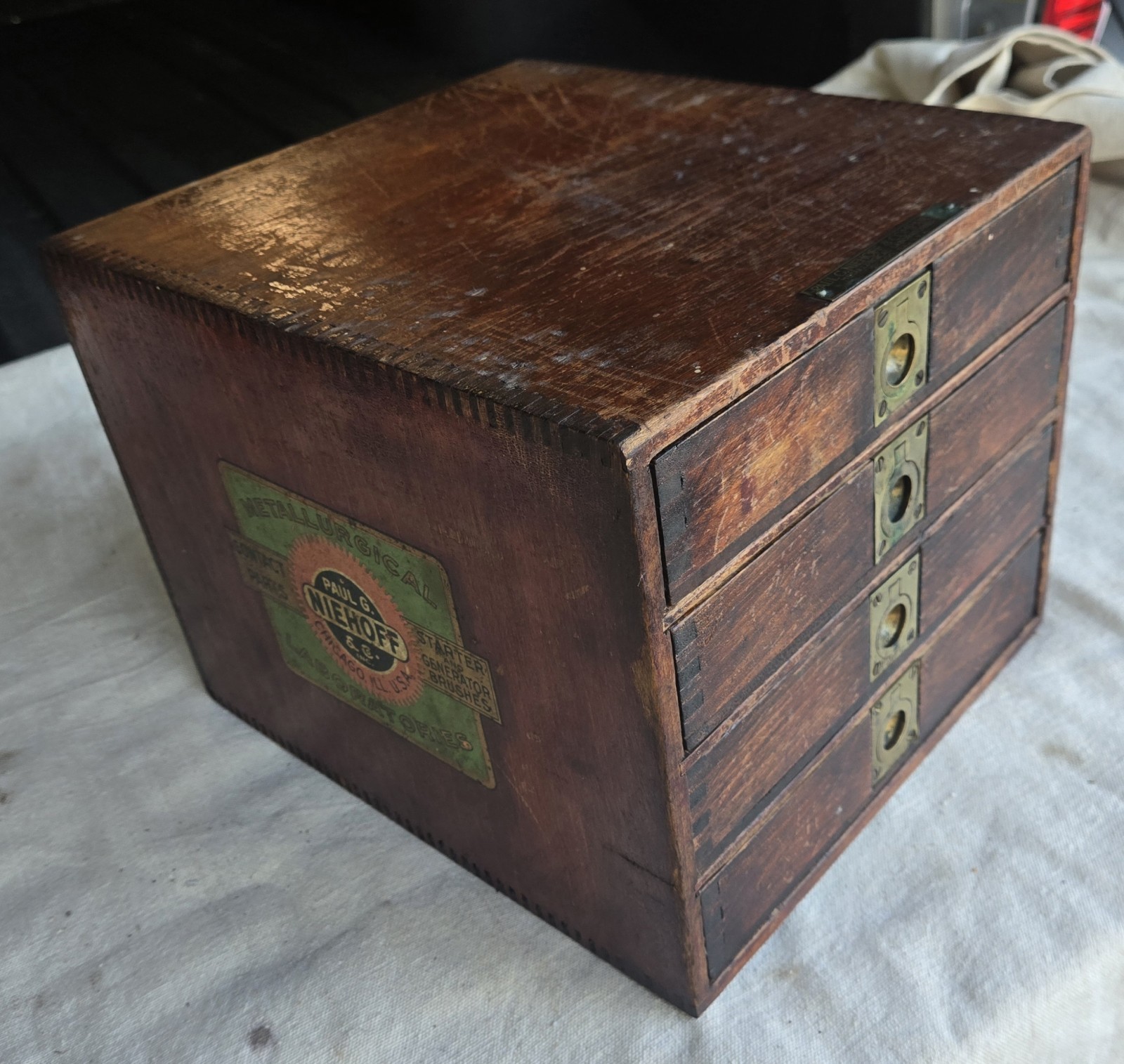 Paul G Niehoff & Co Starter Generator Automotive Counter Parts Display Box Flush