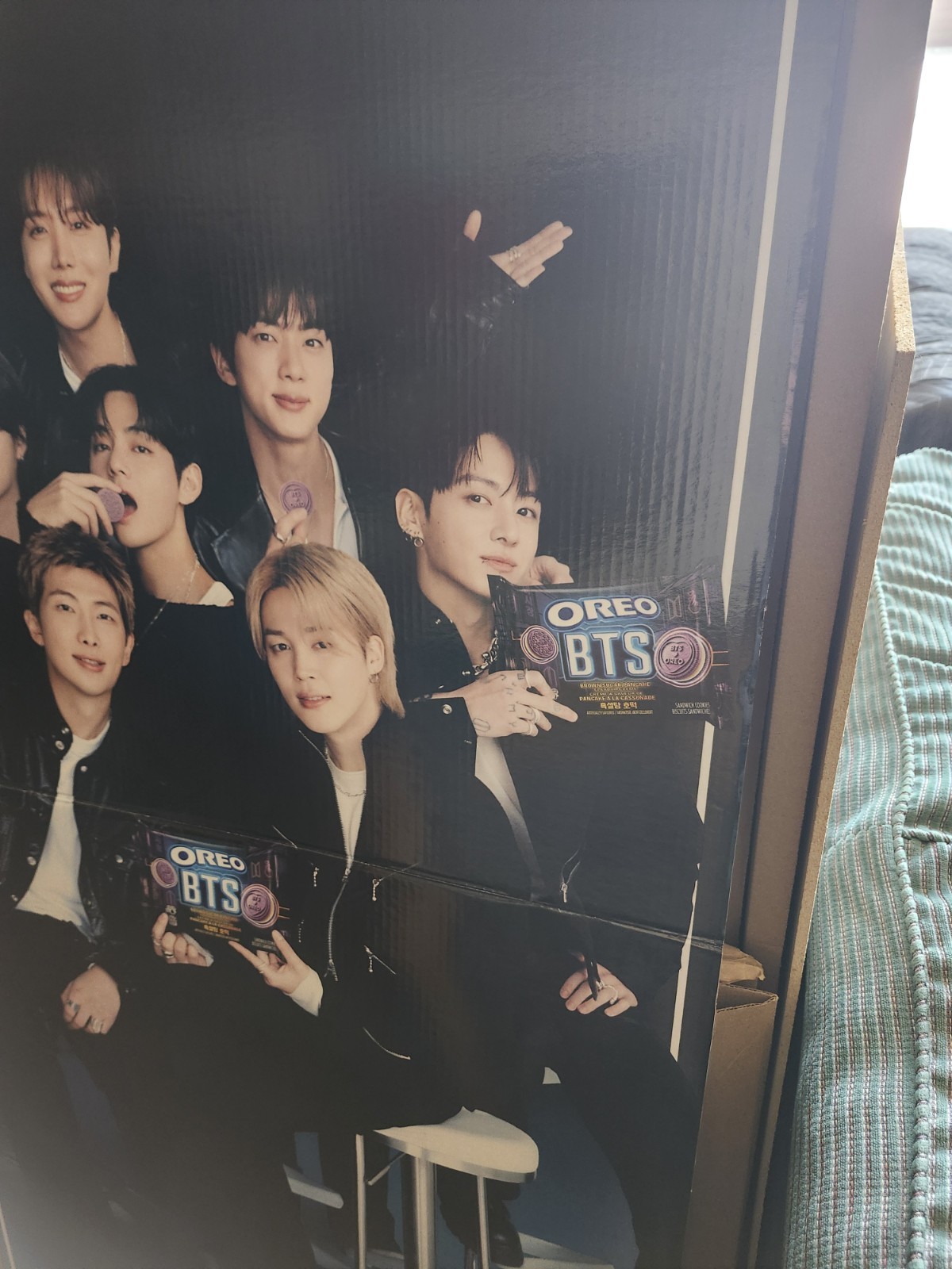 BTS Bullet Proof Boyscouts Oreo Cookie Store Display Standee Used 8ft