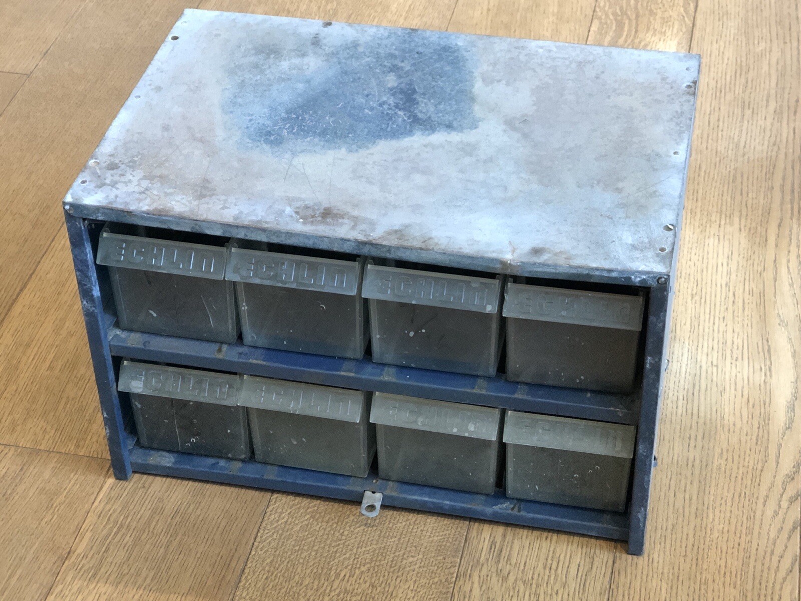 Vintage Napa Echlin Metal Shop Dealer Sign Cabinet Storage Tool Box Store Garage