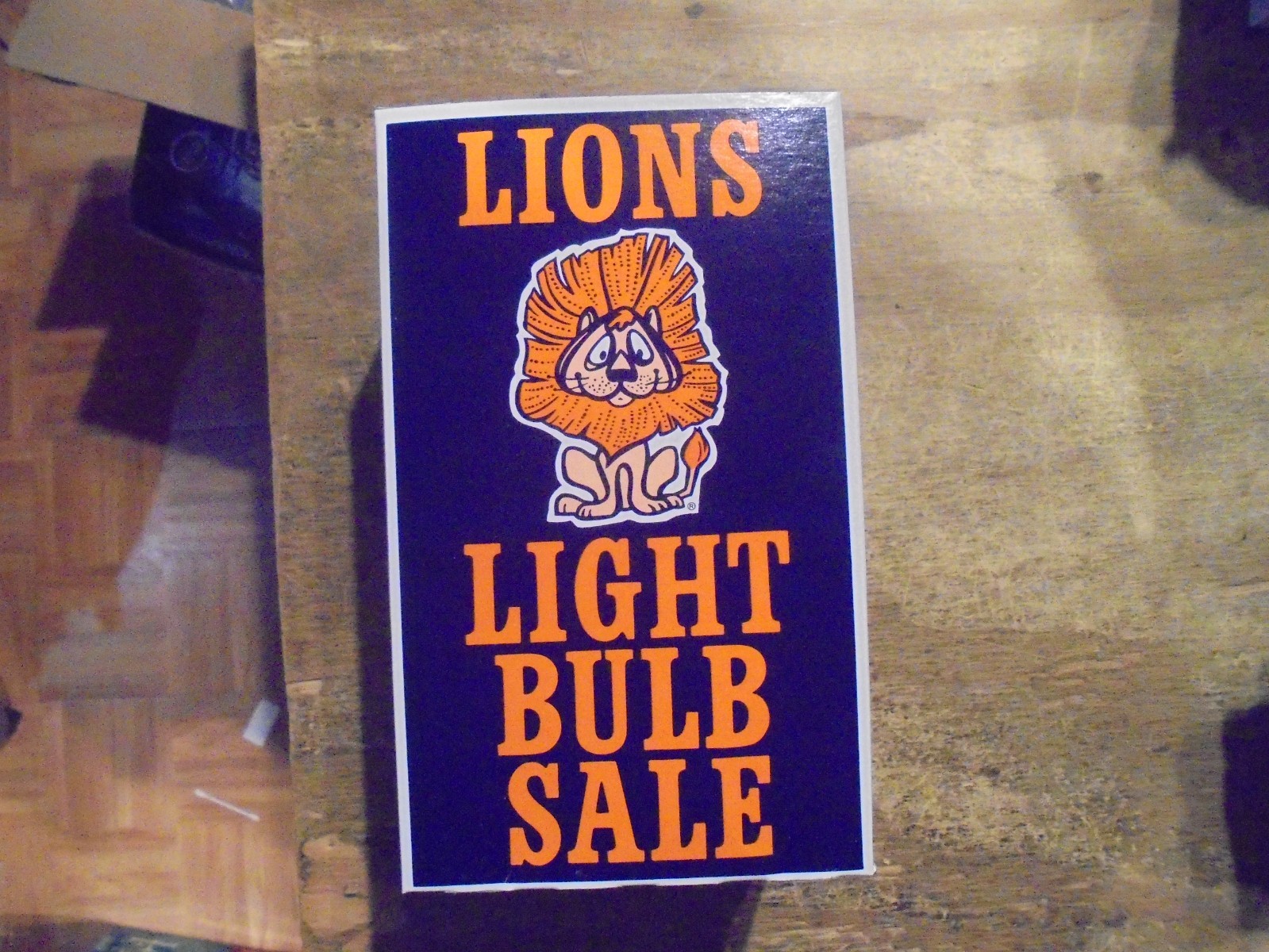 Vintage “Lions” Light Bulb Sale Advertising! MCM Mancave Decor 1970s