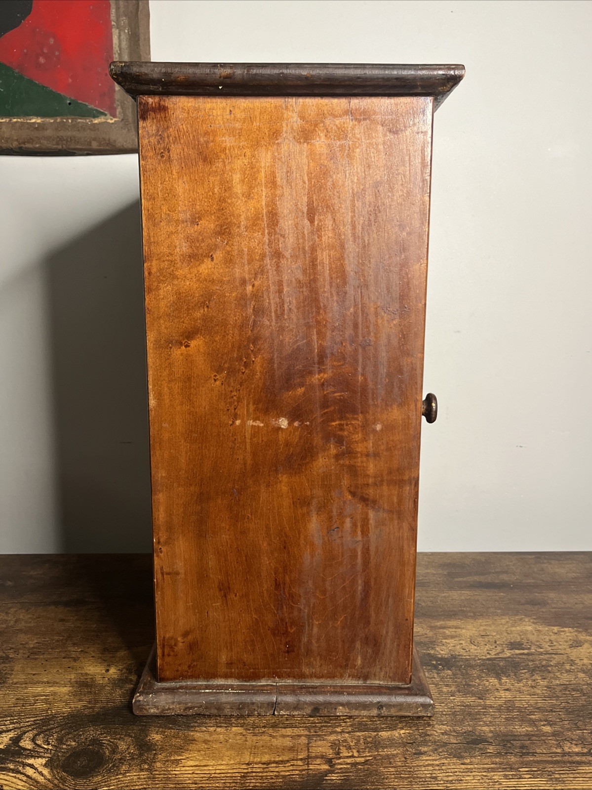 We Sell DY-O-LA Improved Home Dye Store Counter Display Cabinet Wood & Tin 17”