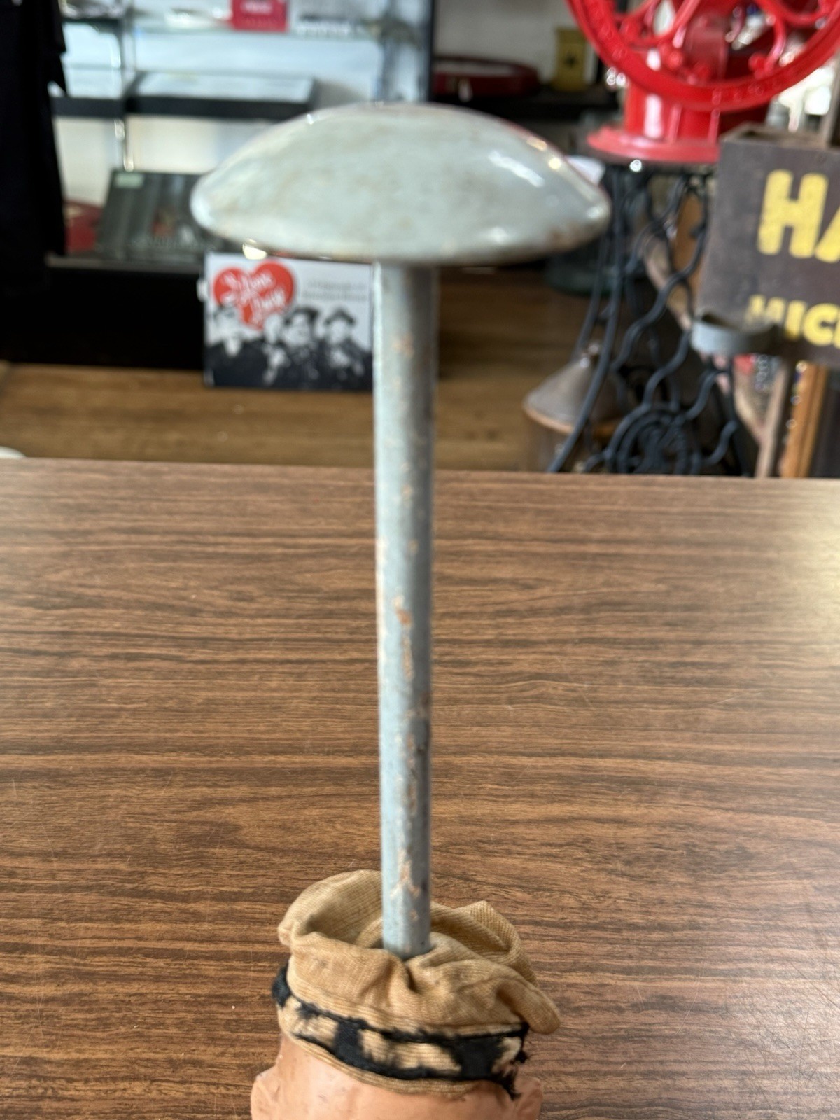 Vintage WWII Navy Sailor Paper Mache Hat Stand ~ Old Country Store Display