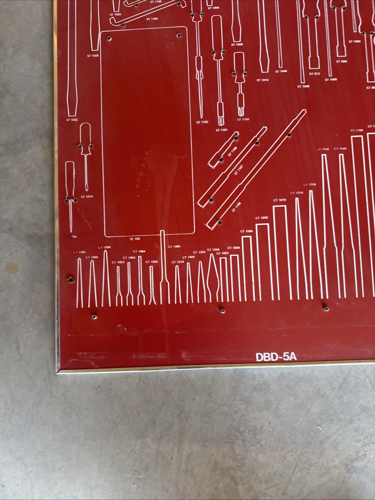 Vintage Black Hawk Hand Tools Display Advertisement Board DBD-5a