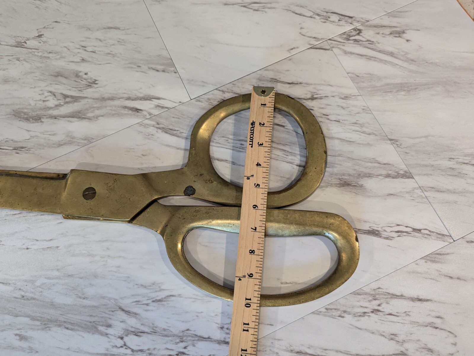 Mid 20th Century Giant Bronze Advertising Store Display Scissors – Tailors Trade