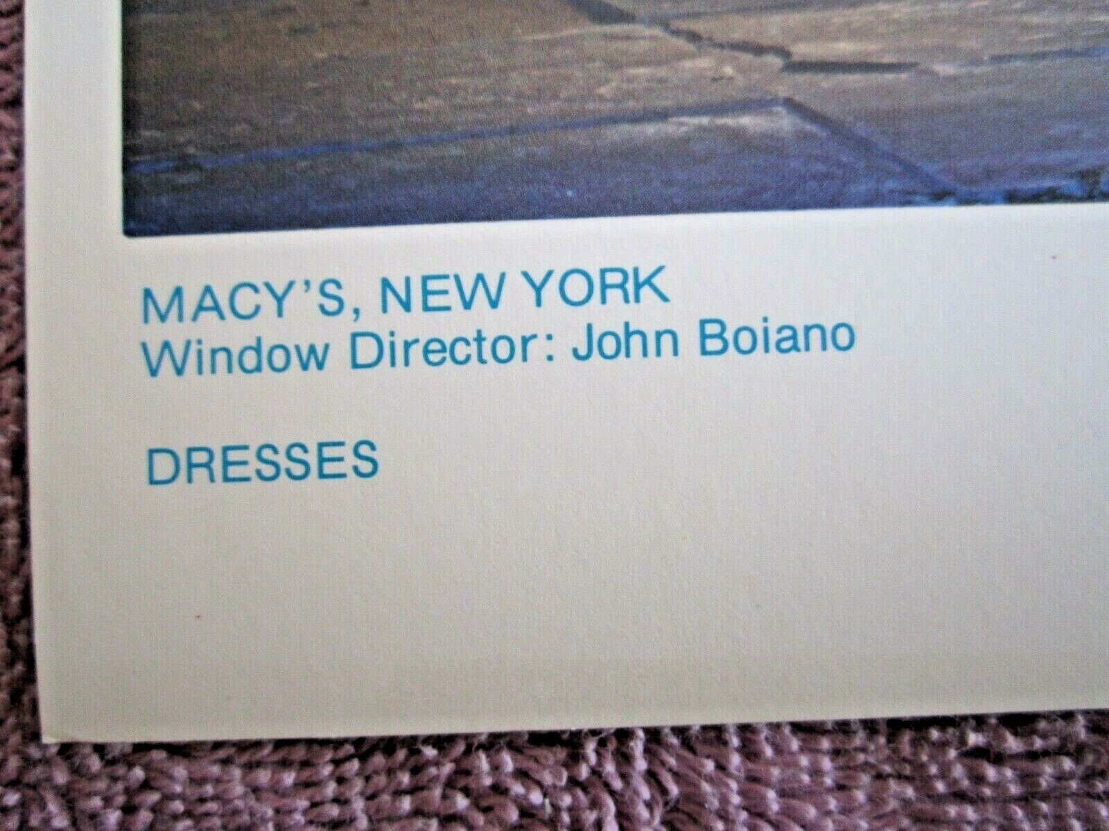 1978 MACY’S, NY STORE WINDOW DISPLAY COOL AND NATURAL PHOTOGRAPH PRINT #326