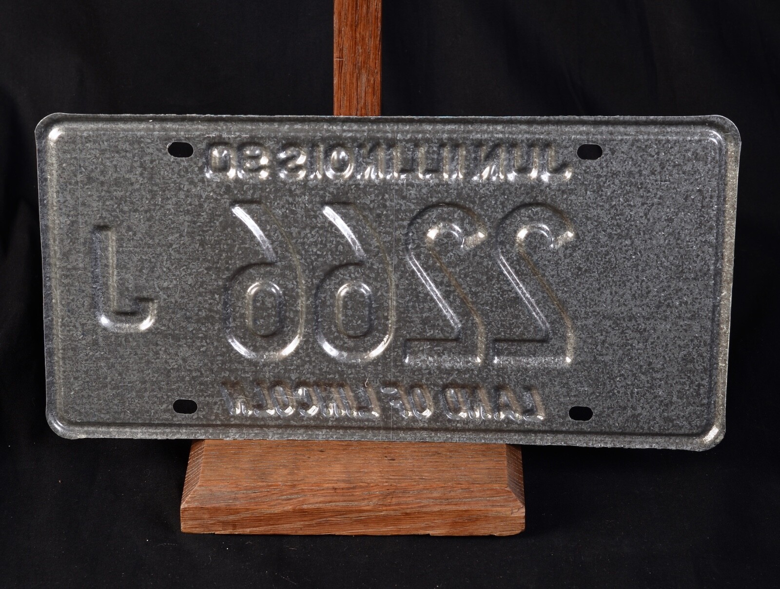 Illinois USA Land Of Lincoln License Plate Original Vintage B200.6-1