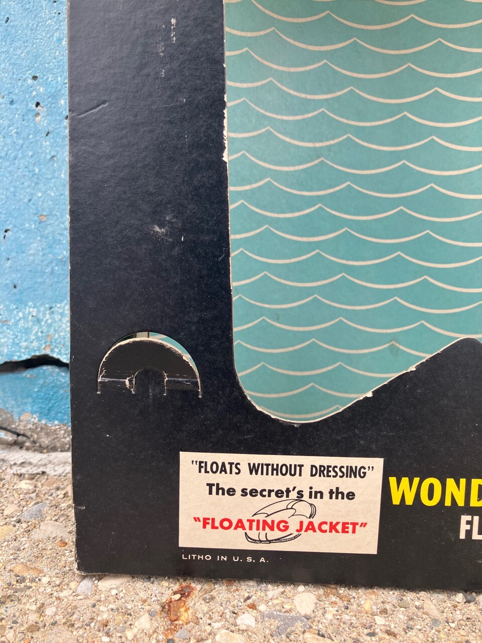 1960 Shakepeare Wonderod Fly Rod Tru-art Reel Line Fishing Store Display Vintage