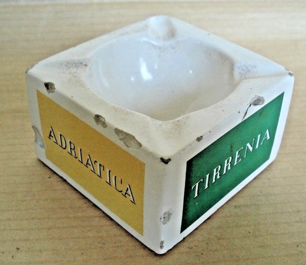 LLOYD TRIESTINO TYRRRHENIA ADRIATIC ITALY NAVIGATION CERAMIC ASHTRAY VINTAGE