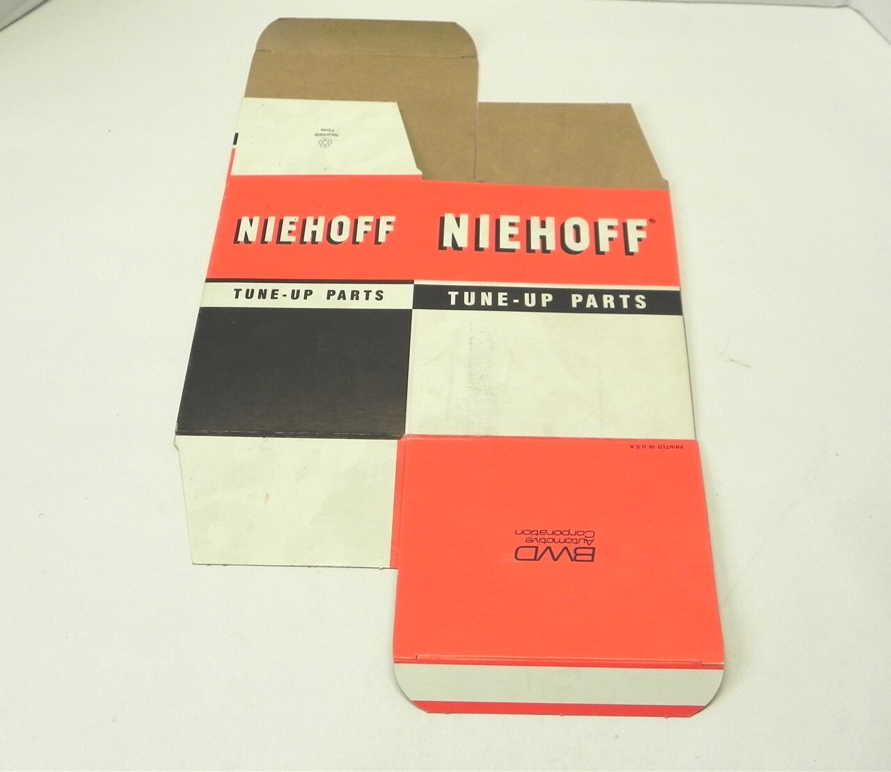 VINTAGE NIEHOFF TUNE-UP PARTS DISPLAY BOX *BOX ONLY* #286N 6.50″x4.50″x5.50″ NEW