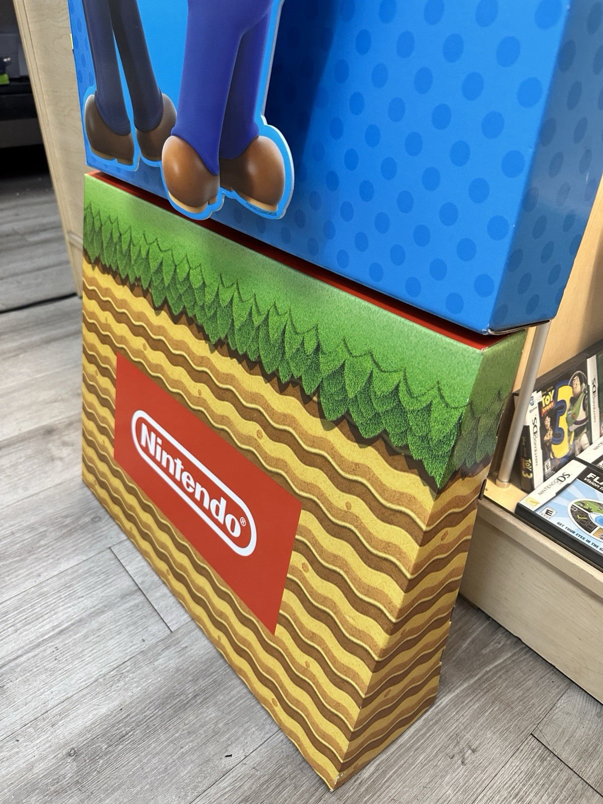 Nintendo Mario & Friends Promo Store Display GameStop Pop Up Ad Marketing Sign
