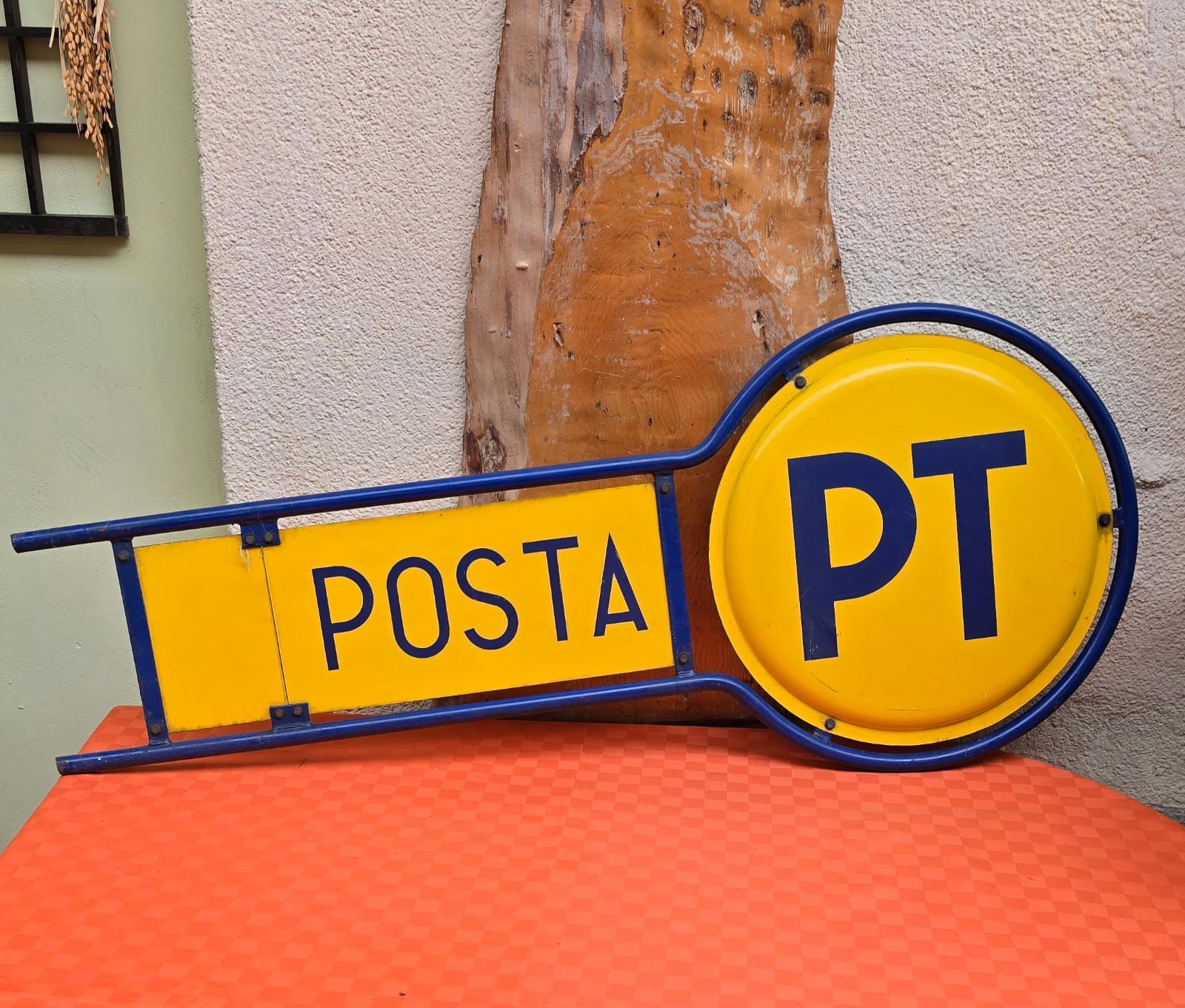 Two-sided Telegraph Postal Table Sign