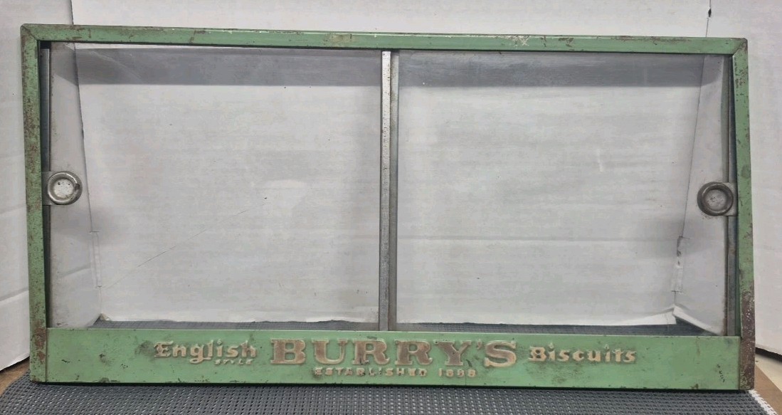 Antique “English Style BURRY’S Biscuits Est 1888” Display Frame – See Notes