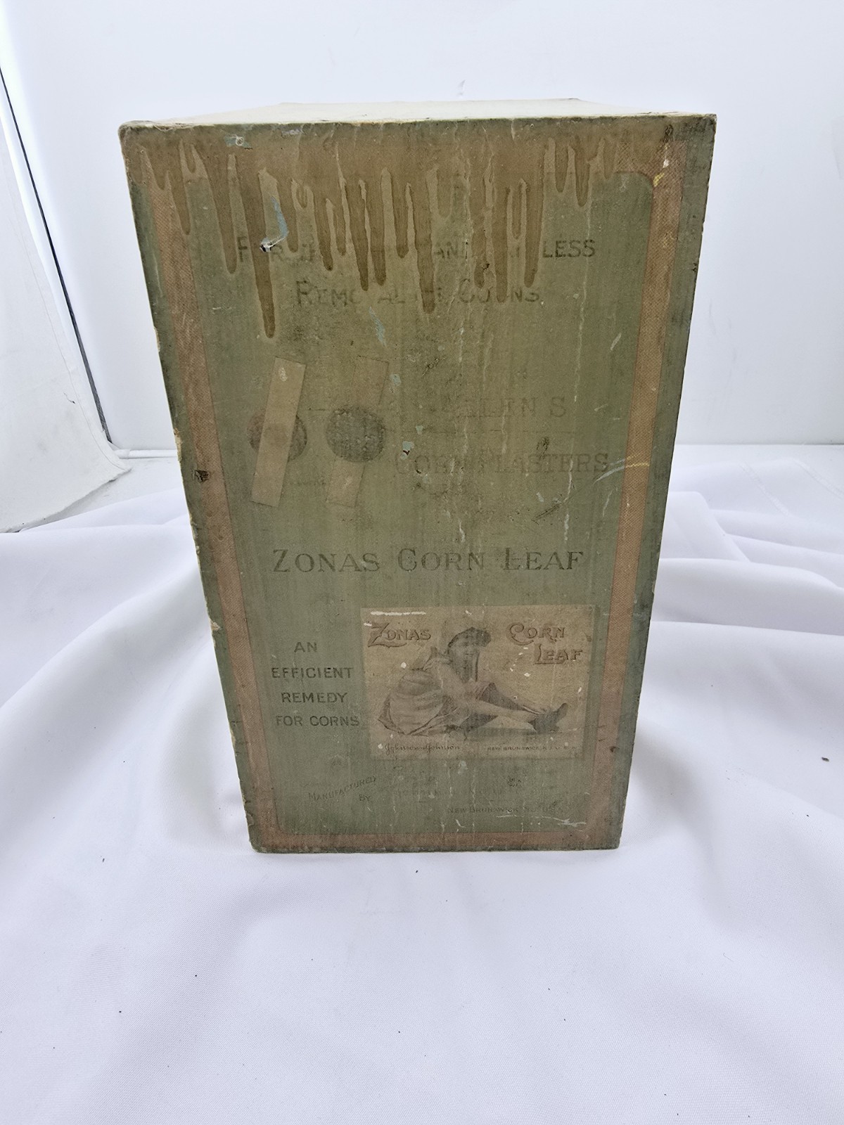Johnson & Johnson Vintage Advertising Store Display Wooden Cabinet PAINTED