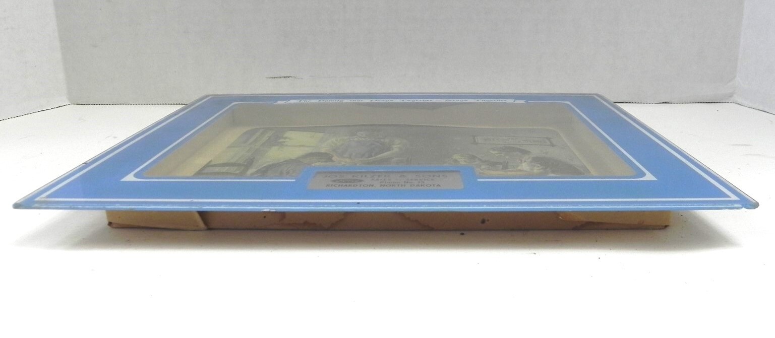 VINTAGE FORD DEALER NORTH DAKOTA RELIGIOUS PRAYER WINDOW FRAME STYLE PRE-OWNED