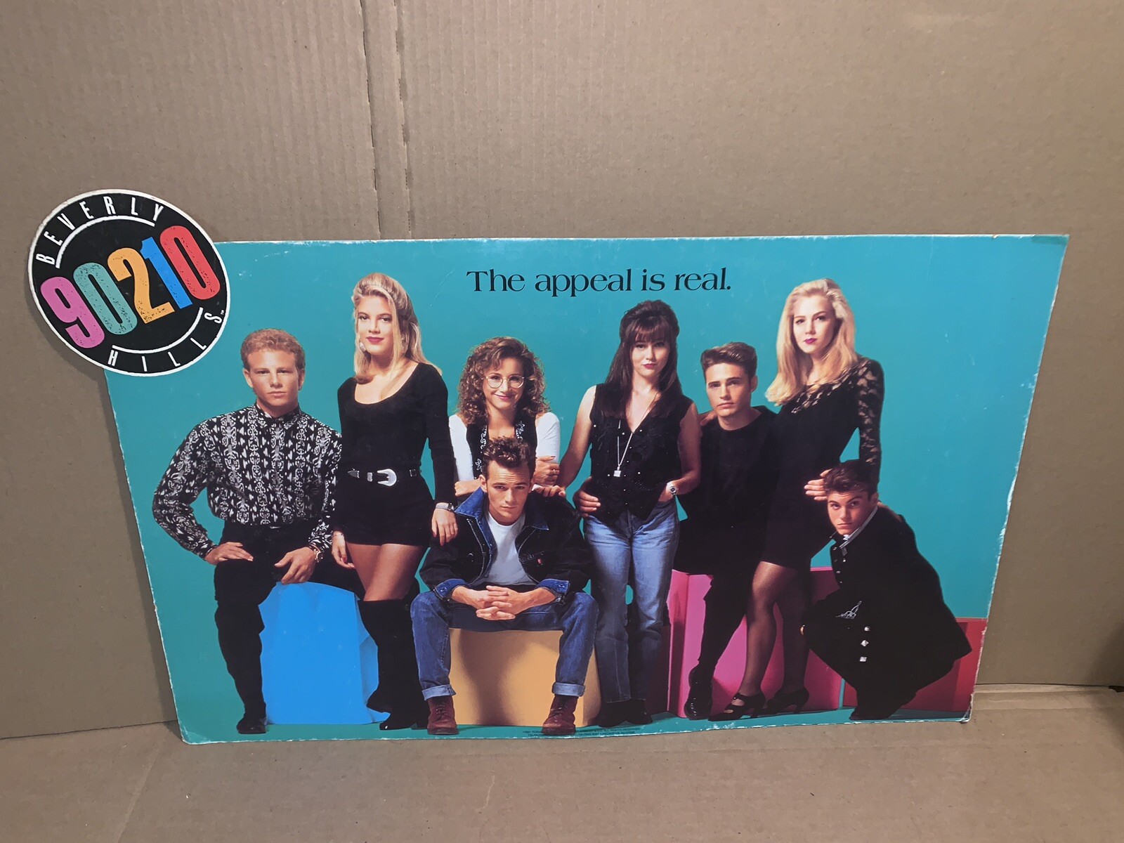 Rare 24”x15” 90210 Cardboard Makeup Display