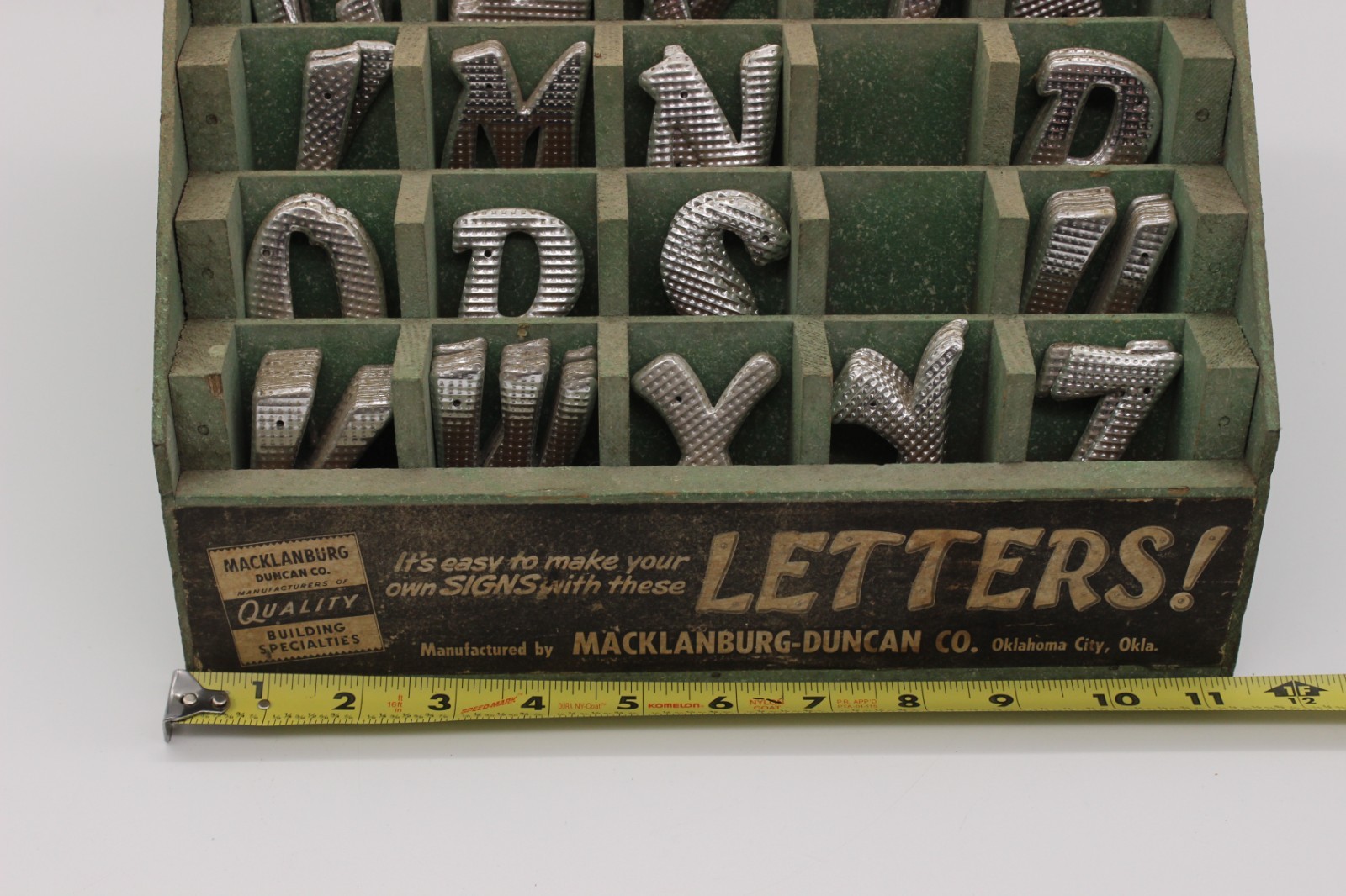 Macklanburg Duncan Co Hardware Store Letters Display Counter Top Display