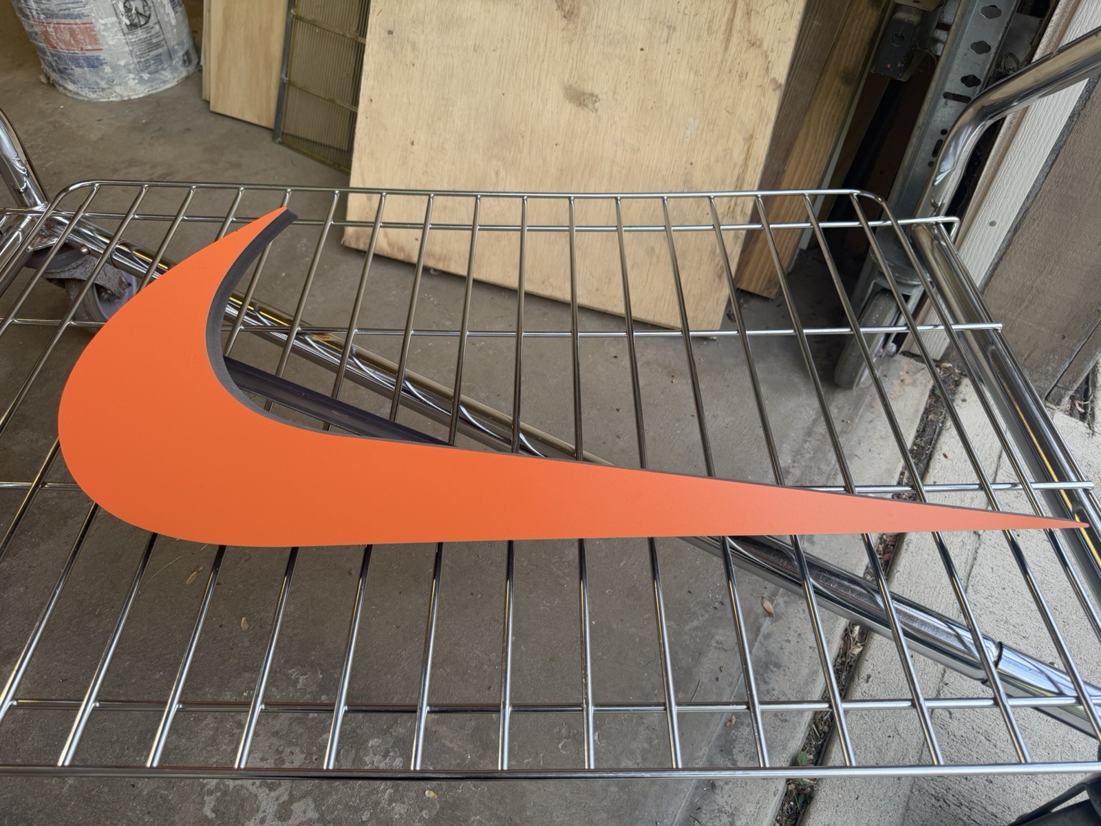 Nike Hanging Swoosh Store Display 28” Sign in orange