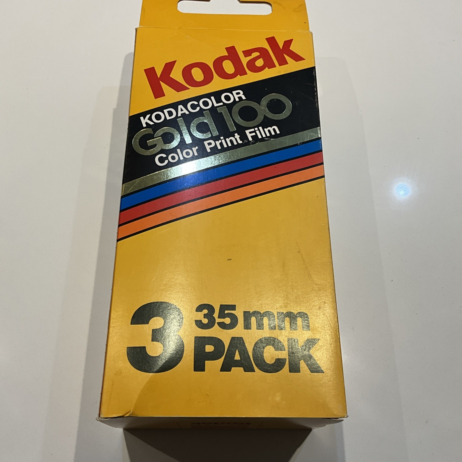 Vintage Kodak KODACOLOR Gold 100 35mm 3 Pack Large Store Display Box 15x7x5