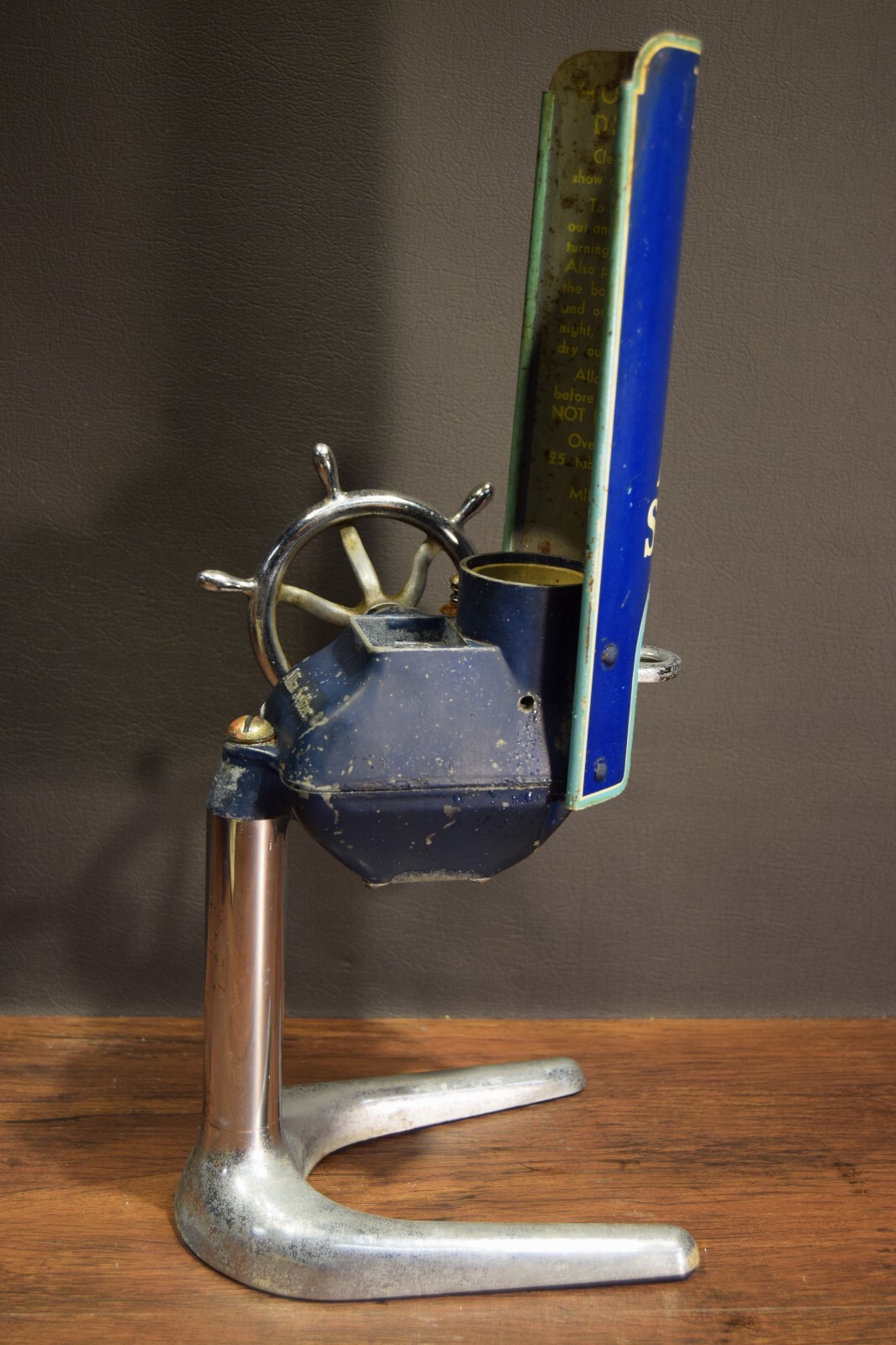Vintage ALKA SELTZER PHARMACY SODA FOUNTAIN GRINDER DISPENSER MACHINE