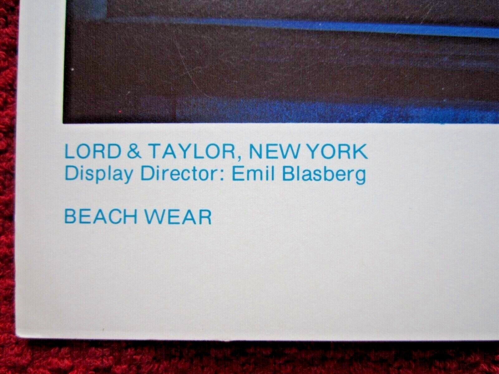 1978 LORD & TAYLOR NY STORE WINDOW DISPLAY UNDERWATER PHOTOGRAPH PRINT #475