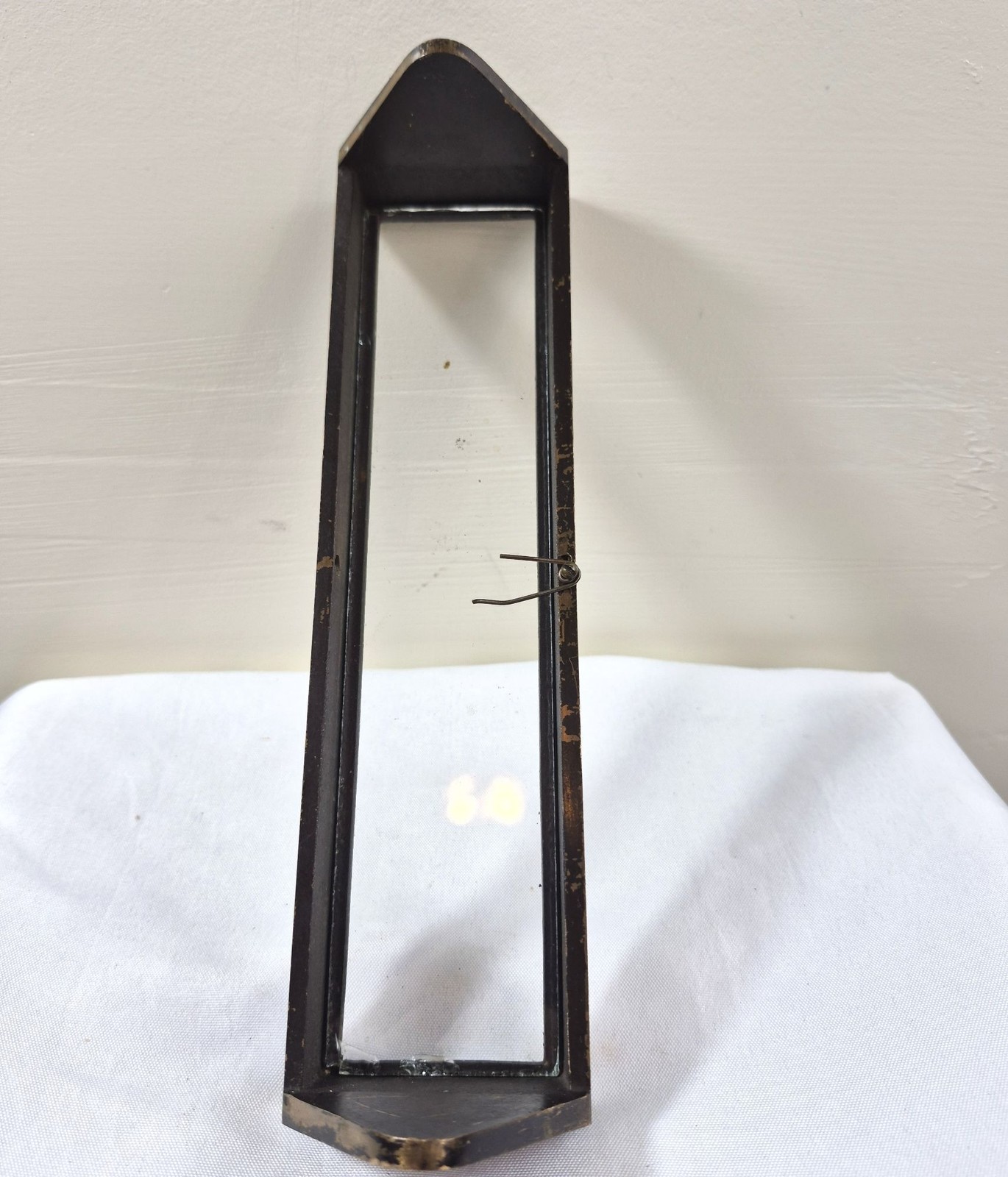 Vintage Brass Countertop Display Stand Glass Shelf Art Deco Store Display Holder