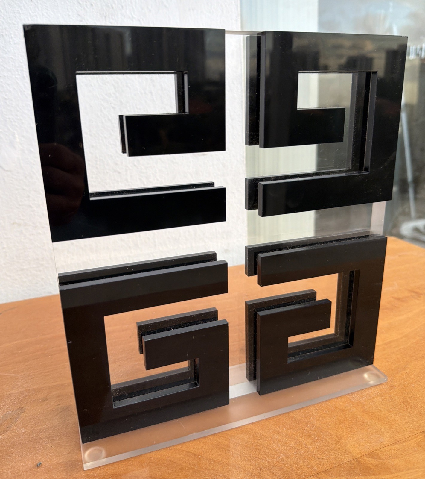 Givenchy Jumbo Large Acrylic Countertop Platform Display 4G Shelf Store Logo