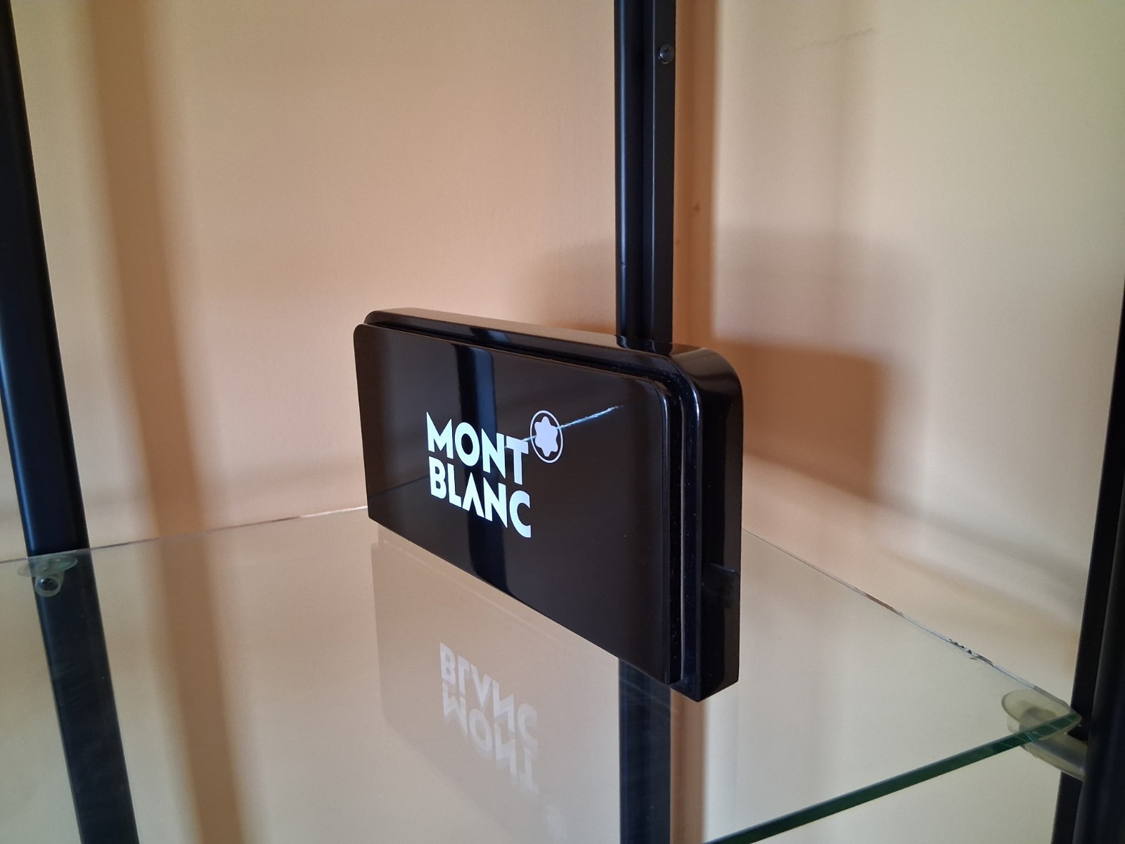 NEW MONT BLANC SUNGLASSES & EYEGLASSES LOGO DISPLAY PLAGUE SIGN BLACK/WHITE