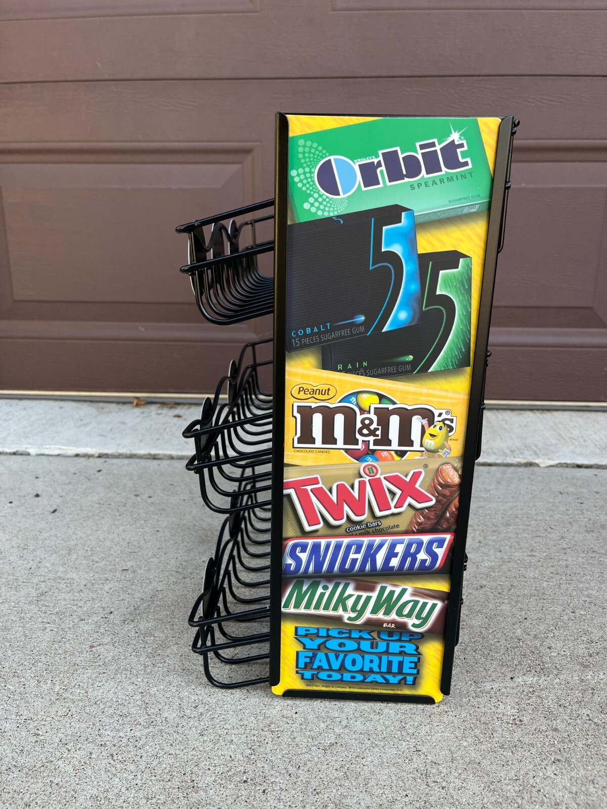 M&M Milky Way Twix Snickers Mars Wrigley Metal Candy Rack Display #40365