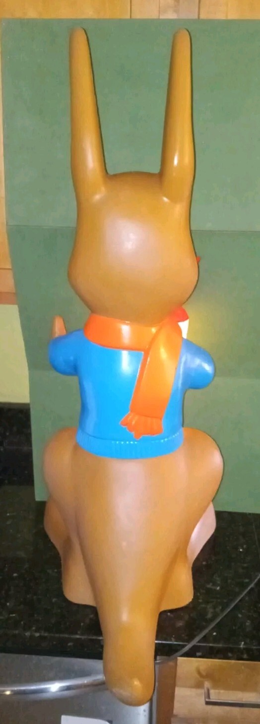 SUPER RARE Vintage Walmart Squiggly Kangaroo Light Up 80s Advertising Figure 35″