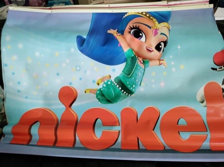 Set Of Toys R Us Nickelodeon Vinyl Banners Paw Patrol Shimmer And Shine