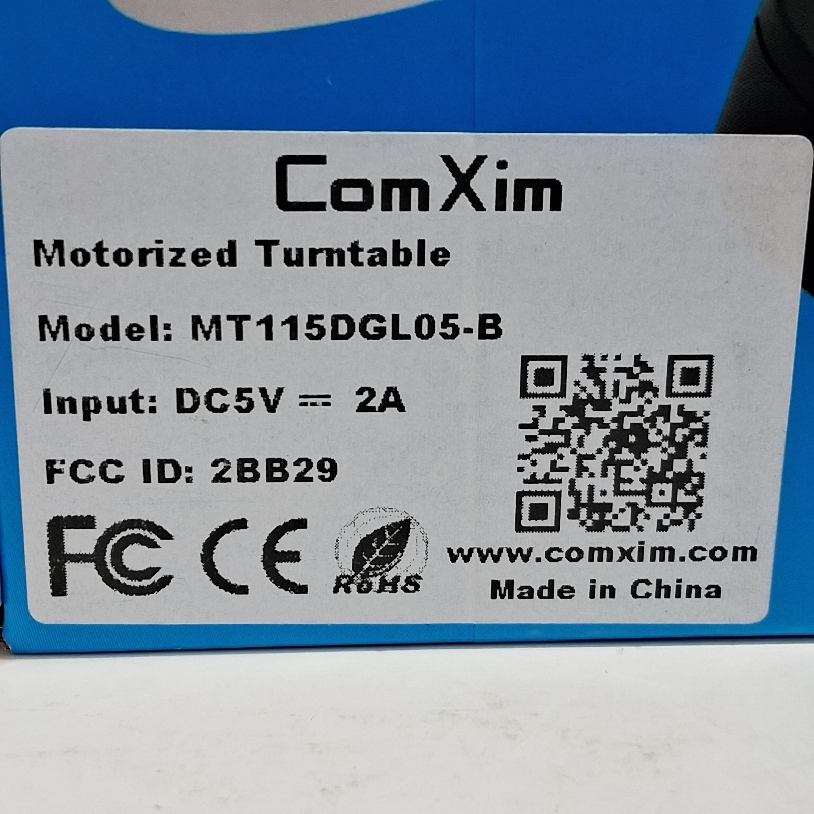 ComXim Motorized Turntable 360degrees – Rotating Display Stand Black New Sealed