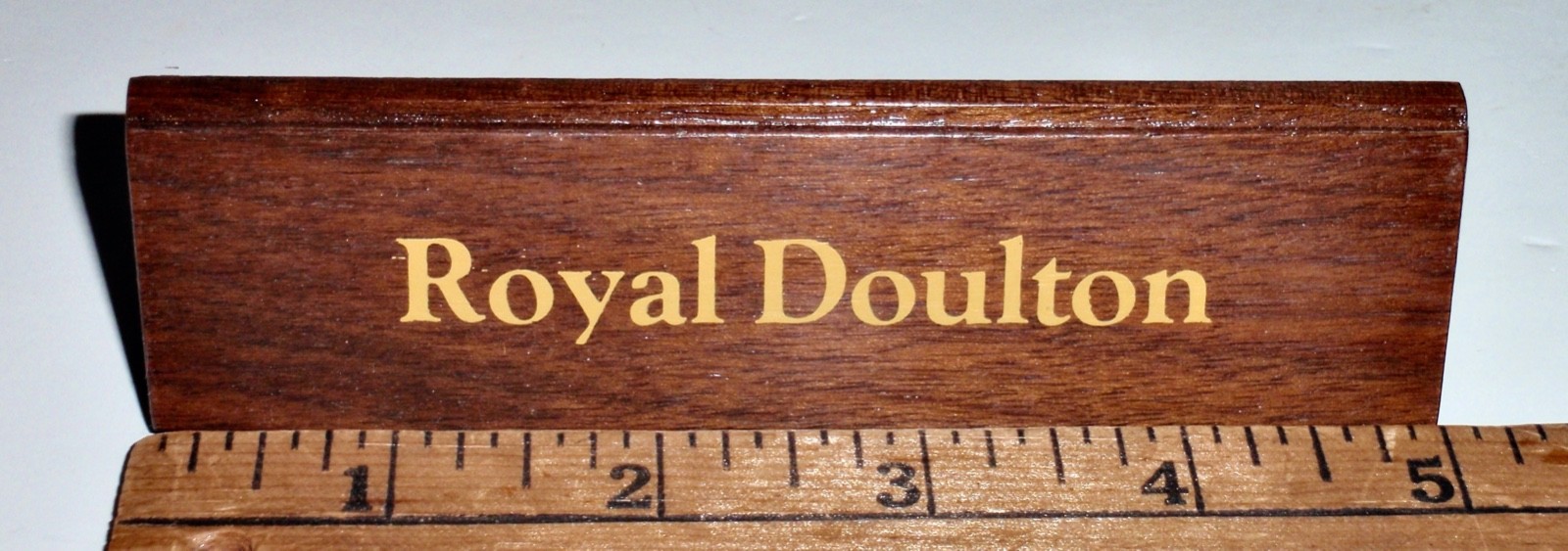 Vintage 1970’s Royal Doulton Advertising Sign Plaque Store Display Wooden