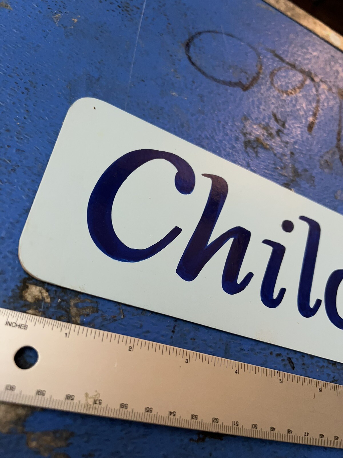 Thick Cardboard “Childern’s” 15×4 inch store sign