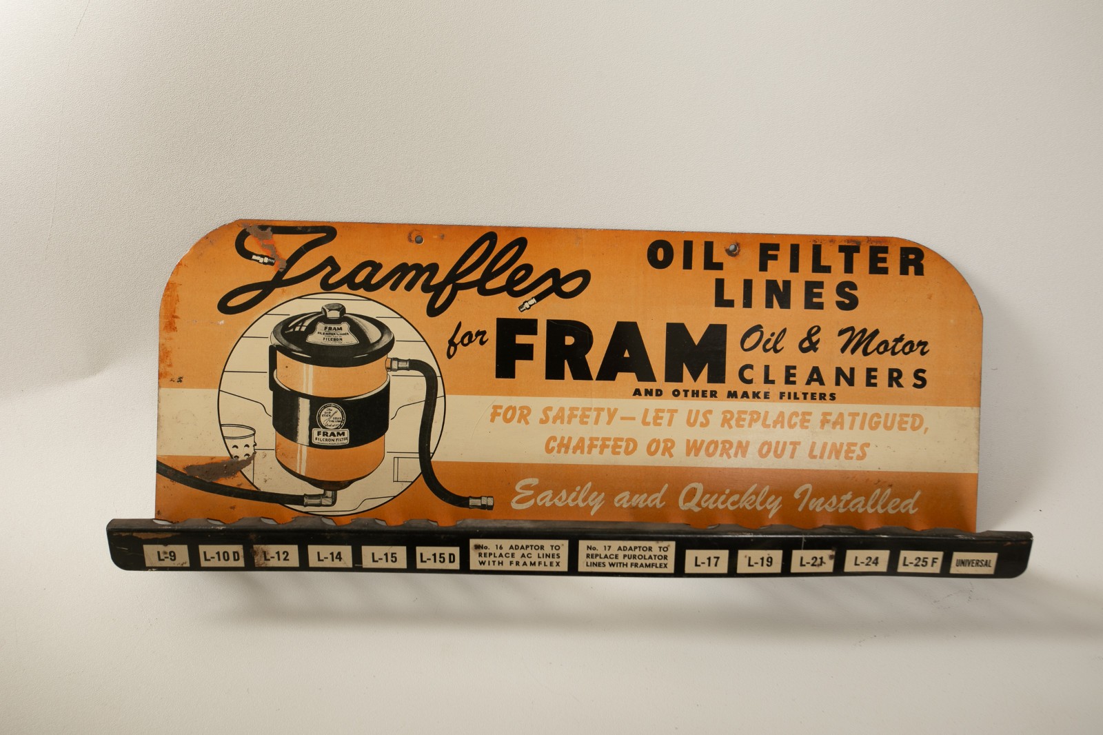 Fram Framflex Oil FIlter Line Display (M3R/JSF6)Hose Filters Motor Cleaner Store