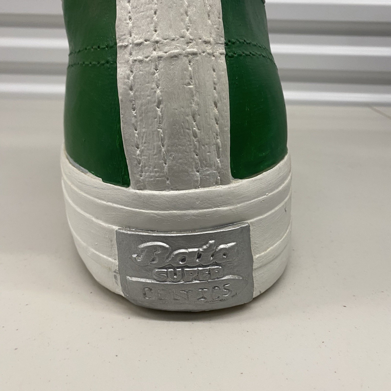 Amazing Vintage Bata Super Shoe Green Boston Celtics Store Display Advertisement